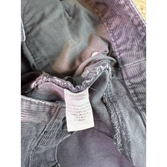Ann Taylor Loft Pants Womens 10P Gray Corduroy Curvy Boot Cut Stretch 34x30 D303 - Picture 8 of 13